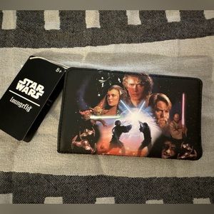 New Loungefly Star Wars Trilogy 2 flap wallet